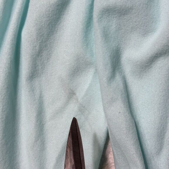 Vintage Sears Carriage Court Nightgown Turquoise Fleece Top Size 36 Small NWT - Picture 6 of 9